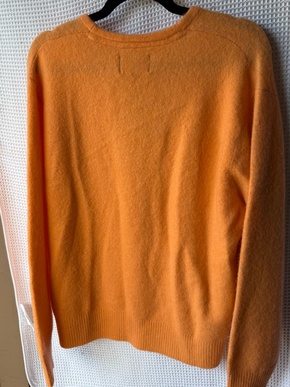 Stussy Peach V-Neck Button up Brushed Cardigan - Picture 4 of 4